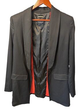 Marciano Women’s Black Blazer Size 42 (US Size 8-10/M) w/Reddish Orange Lining